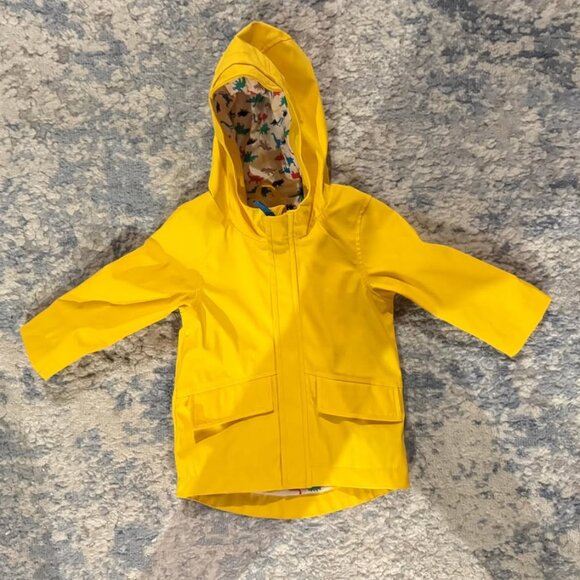 Toddler Rain Jacket Yellow Waterproof Coat 12M - Picture 1 of 4